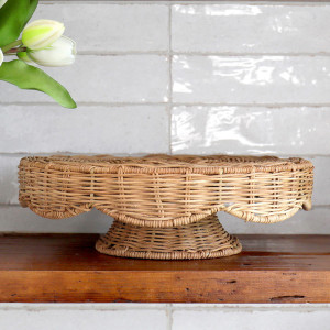 Swanley Rattan Cake Stand, decorative tableware