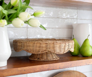 Swanley Rattan Cake Stand