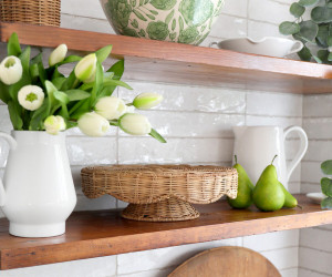 Swanley Rattan Cake Stand