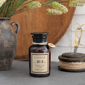 Apothecary Candle No.3 - Australian Flora - Amber, a decorative accessory for safely presenting candles or tealights