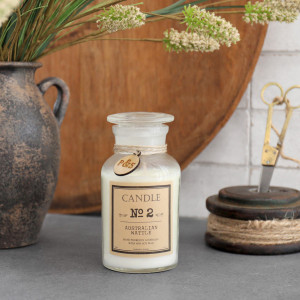Apothecary Candle No.2 - Australian Wattle - Clear, a decorative accessory for safely presenting candles or tealights