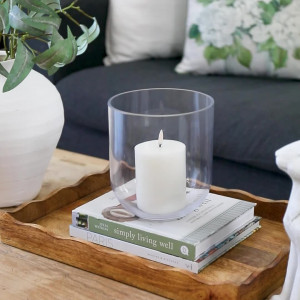 Large Haven Glass Candle Hurricane