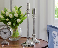 Tall Cavendish Silver Candlestick