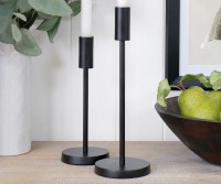 Tall Warwick Black Candlestick