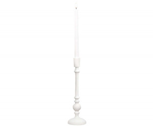 Tall Penshaw White Candlestick