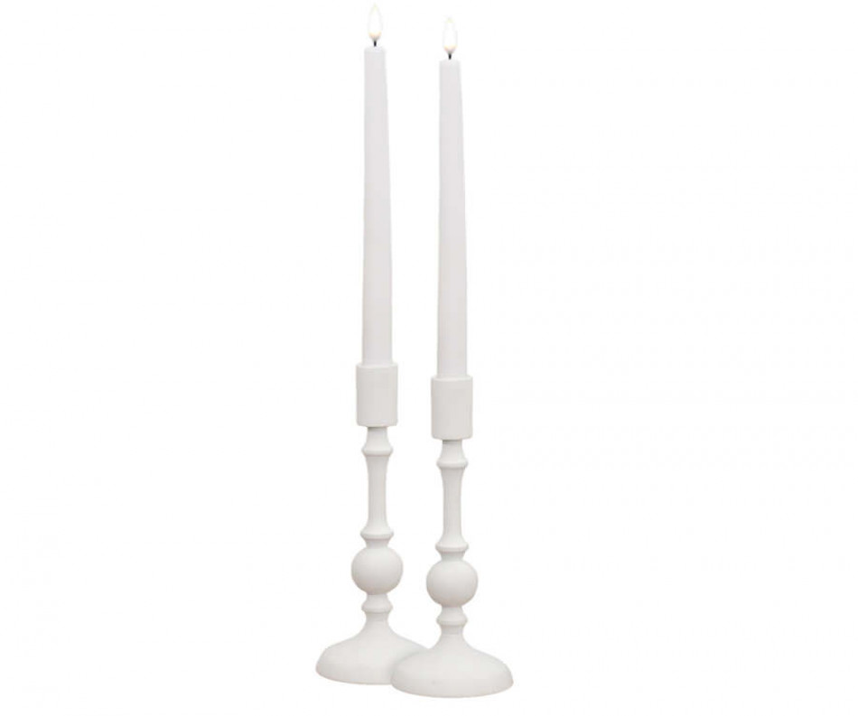 Short Penshaw White Candlestick