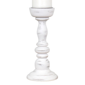 Dawson Whitewash Candle Holder, a functional household accessory for display or organisation