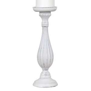 Tall Tahlia White Candle Holder, a functional household accessory for display or organisation