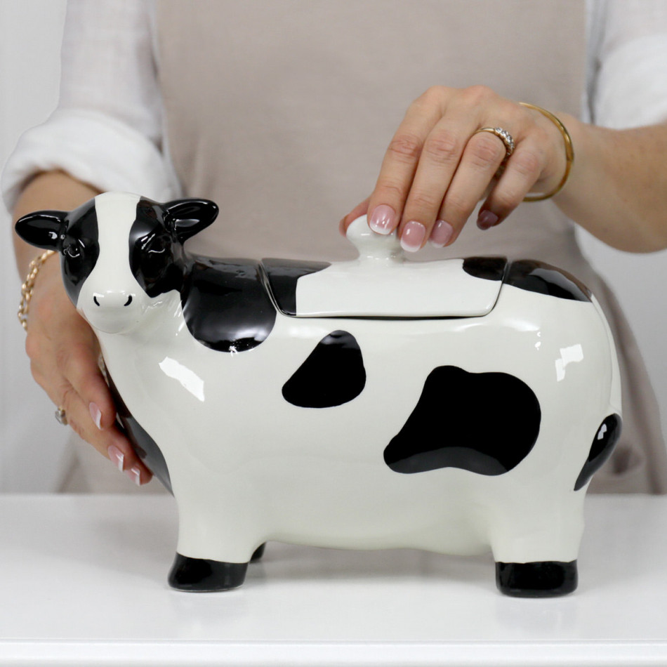 Farmhouse Cow Kitchen Storage Jar