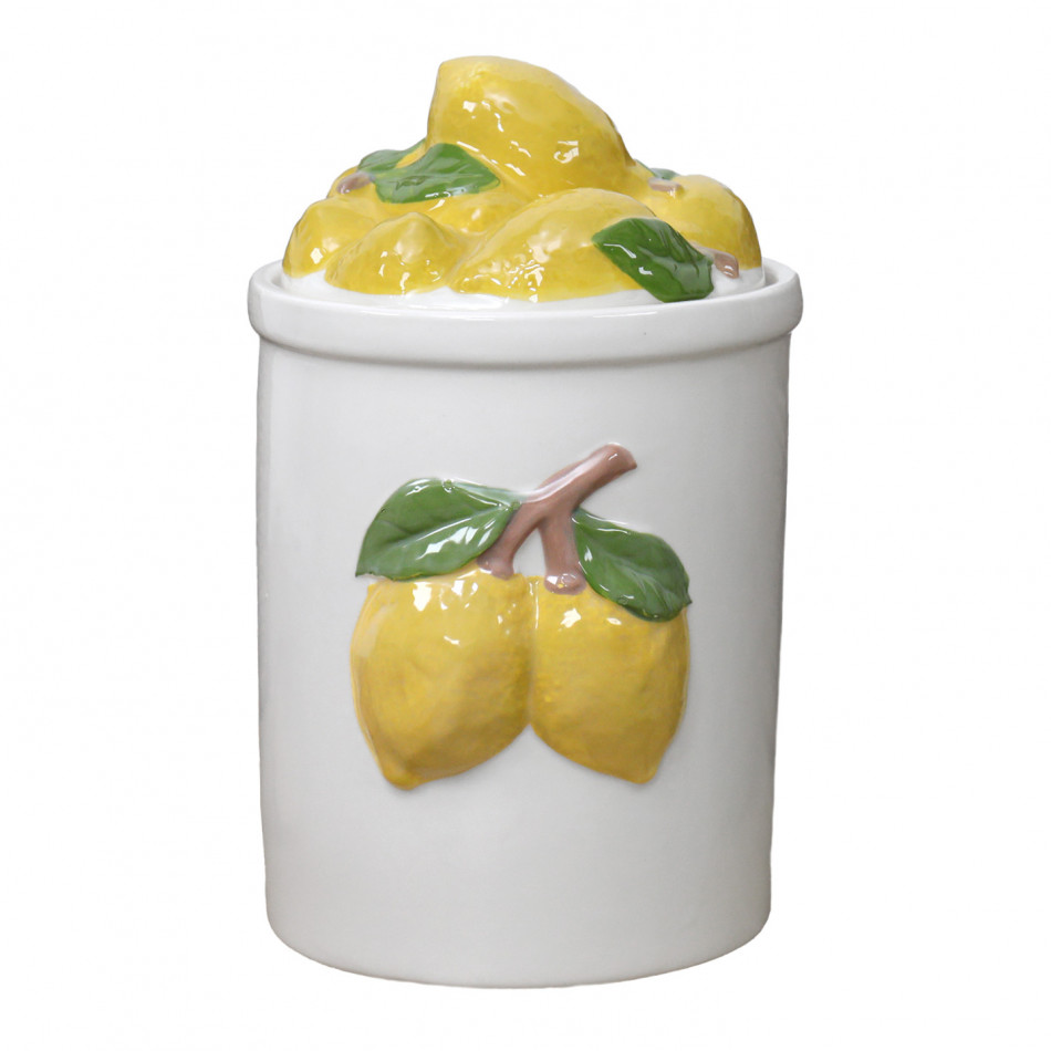 Limone Ceramic Kitchen Canister, shown as a standalone product for clear identification