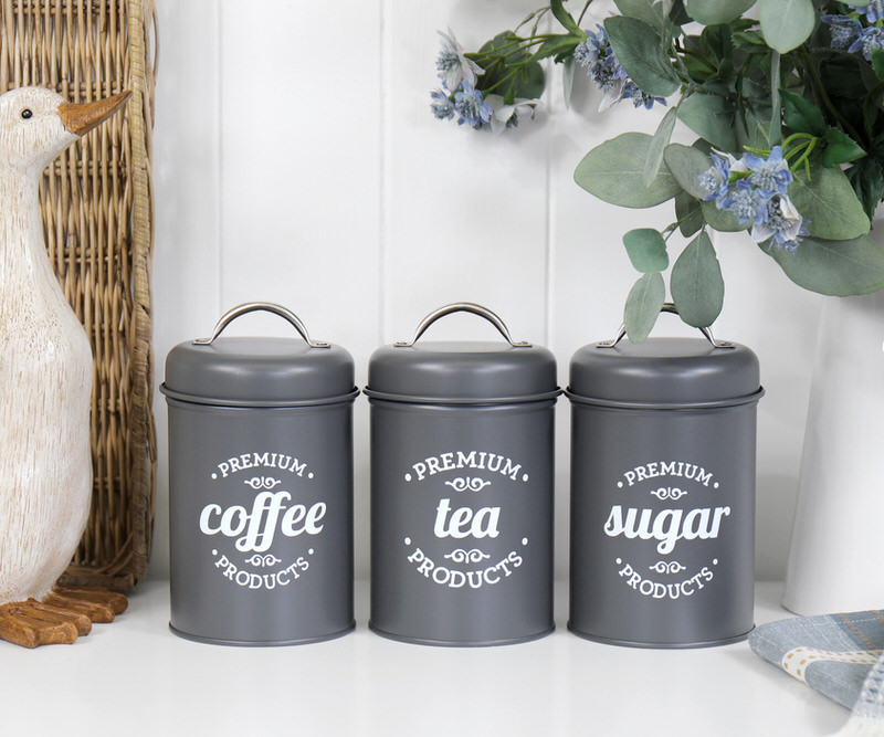 Thornton Charcoal Set 3 Storage Canisters