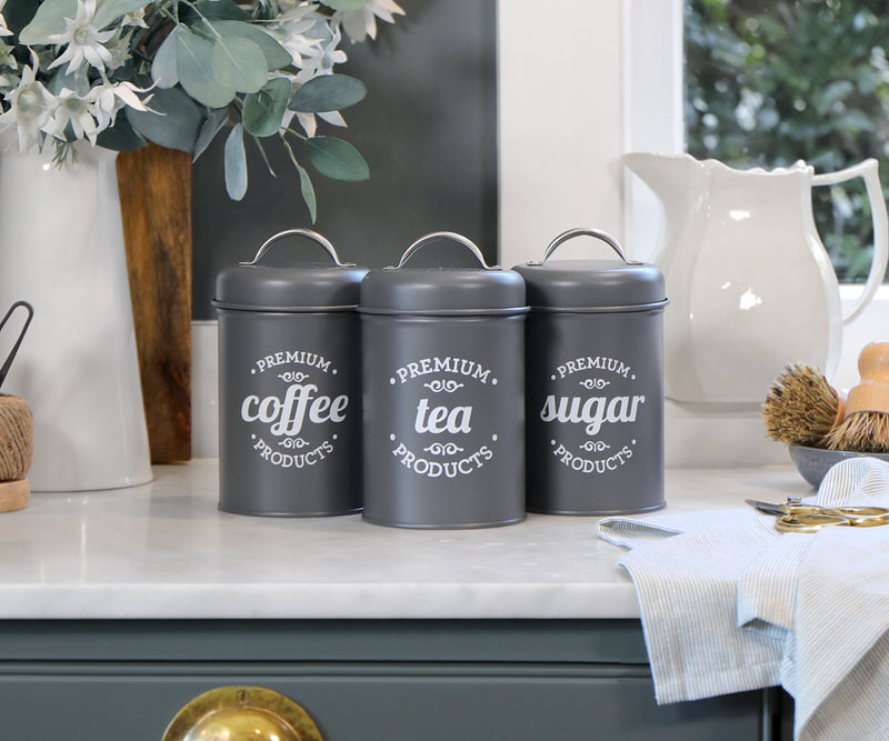 Thornton Charcoal Set 3 Storage Canisters