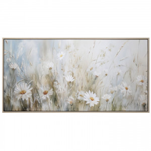 Wildflower Drift Framed Canvas Painting