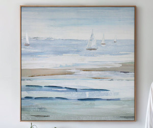 Fairhaven Sails Coastal Canvas Painting