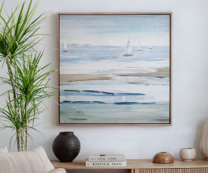 Fairhaven Sails Coastal Canvas Painting