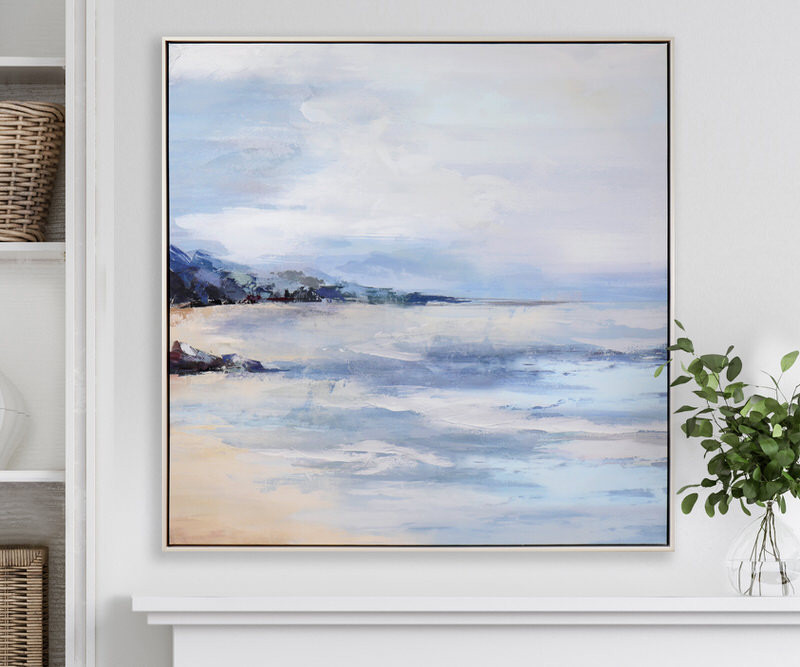 Minnamurra Beach Framed Canvas Painting