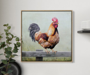 Chelsfield Brown Chicken Canvas Painting