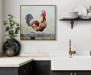 Chelsfield Brown Chicken Canvas Painting