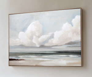Whitecliff Bay Coastal Canvas Painting