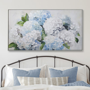 Isabella Blue Hydrangeas Canvas Painting