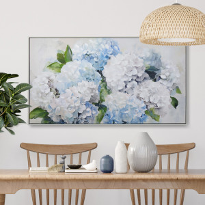 Isabella Blue Hydrangeas Canvas Painting