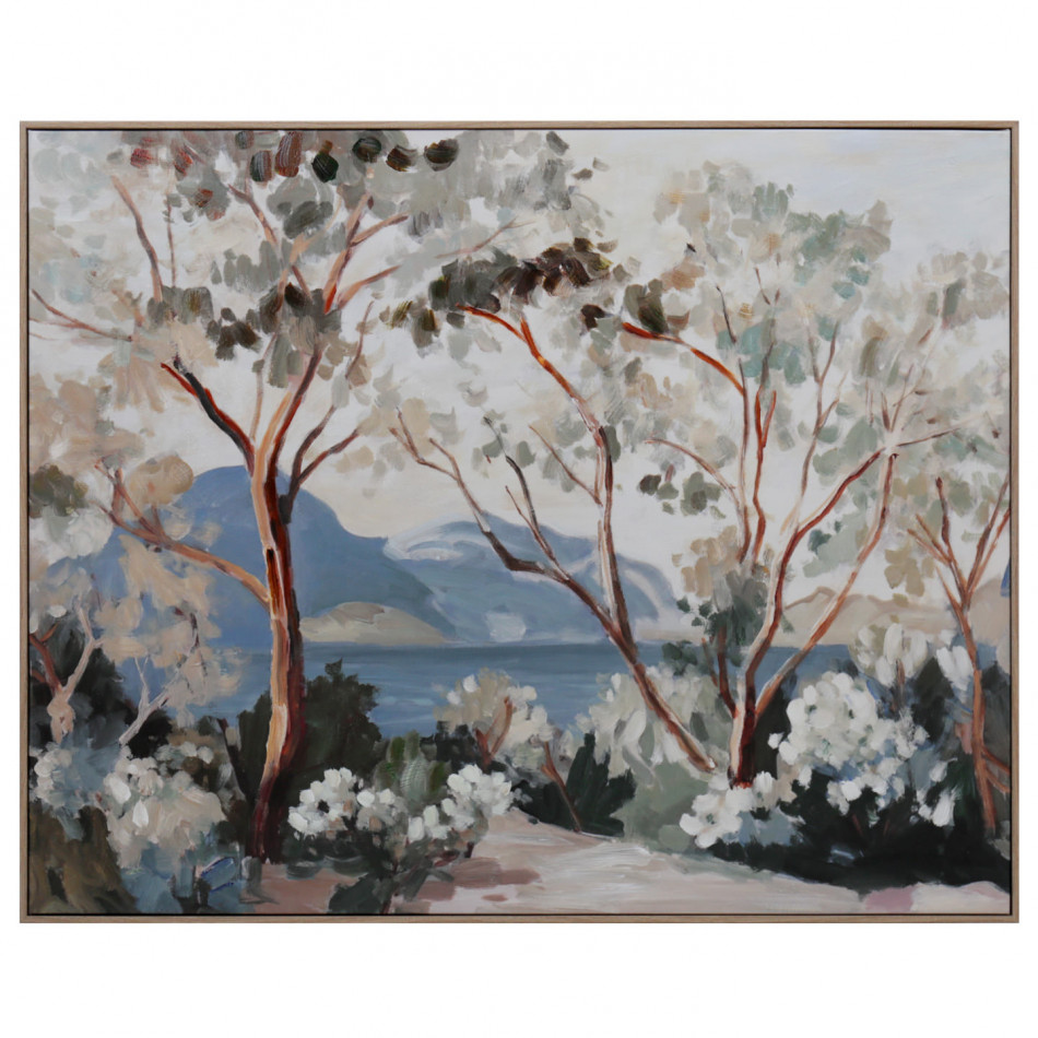 Whispering Gum Landscape Painting, decorative wall artwork for an interior display