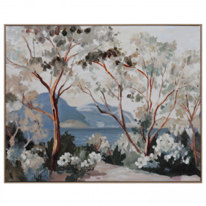 Whispering Gum Landscape Painting, decorative wall artwork for an interior display