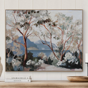 Whispering Gum Landscape Painting, decorative home accessory