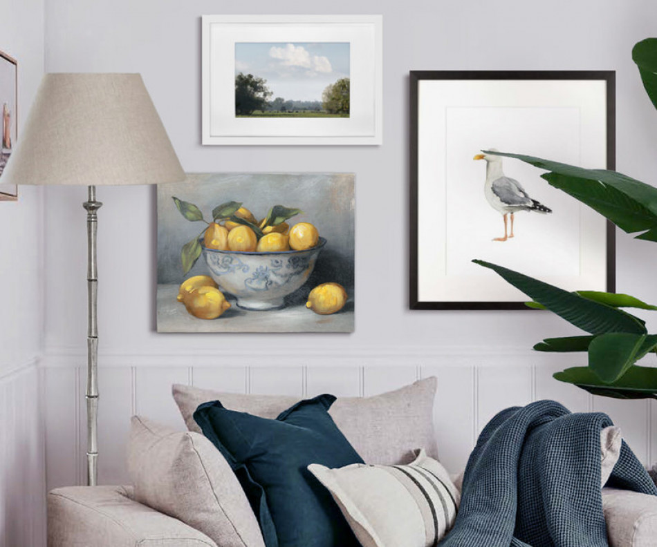 Citron Lemons in Bowl Still Life Painting