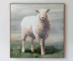 Corriedale Country Sheep Canvas Painting