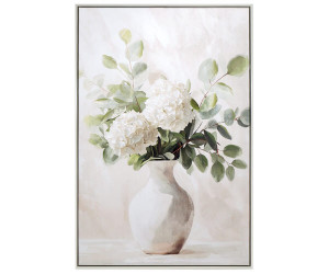 Bellevue II White Hydrangeas Canvas Painting