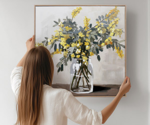 Matilda Yellow Wattle Canvas Painting