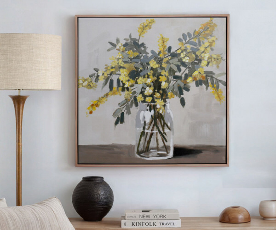 Matilda Yellow Wattle Canvas Painting