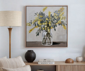 Matilda Yellow Wattle Canvas Painting