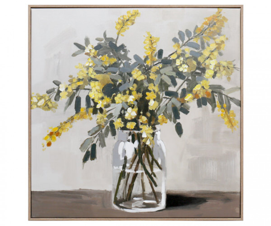 Matilda Yellow Wattle Canvas Painting