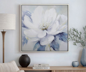 Amalia White Peony I Canvas Painting