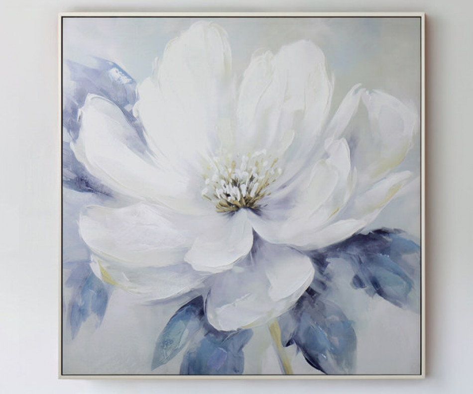 Amalia White Peony I Canvas Painting