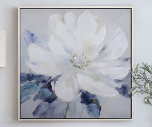 Amalia White Peony II Canvas Painting