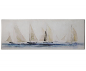 Coastal Drift Yachts Canvas Painting