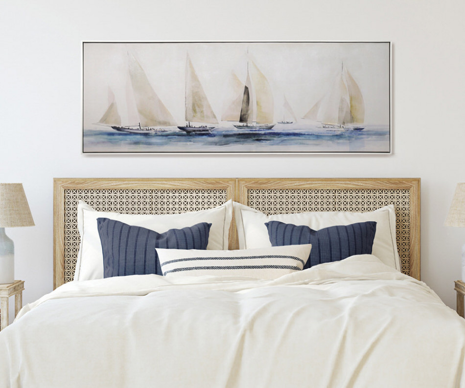 Coastal Drift Yachts Canvas Painting