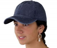 Blue Stonewash Denim Cap