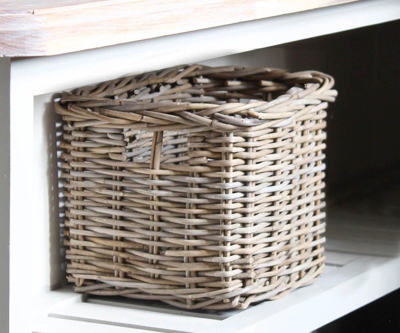Positano Square Rattan Basket - Small