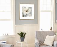 Cadence I White Flower Wall Art Framed