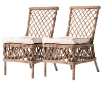 Set 2 Wickerworks Marquis Rattan Dining Chair