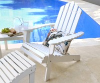 2 Piece Set Adirondack Chair + Footrest