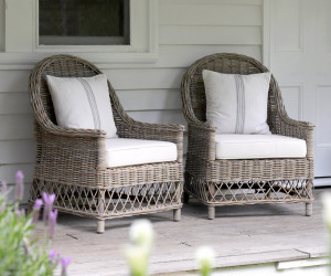 Oxford Rattan Armchair - Antique Grey