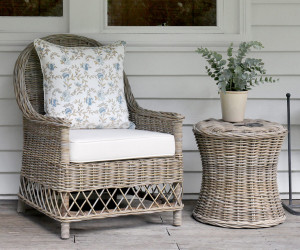 Oxford Rattan Armchair - Antique Grey