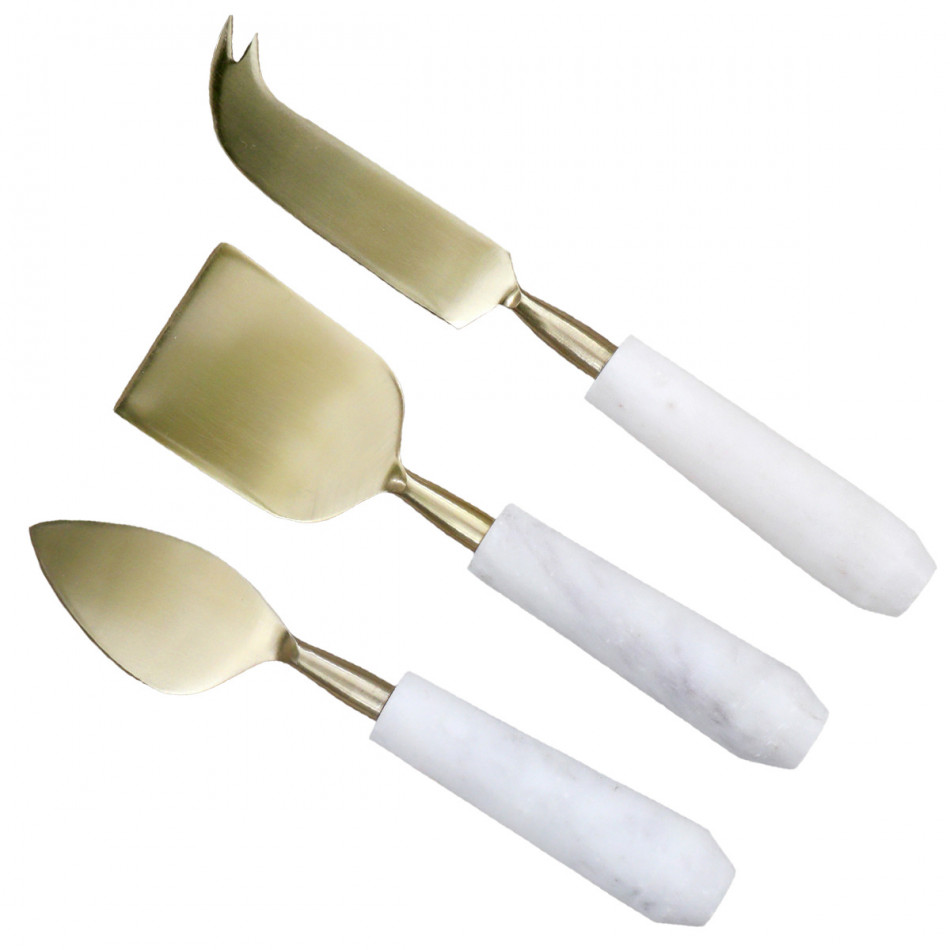 Set 3 Fraser Marble Cheese Knives, shown as a standalone product for clear identification