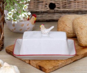 The Little Red Hen Butter Dish