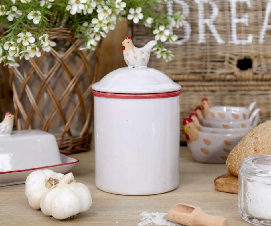 The Little Red Hen Canister